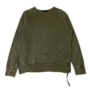 Ksubi Seeing Lines Crew Sweatshirt Men's Medium Streetwear Loungewear Green